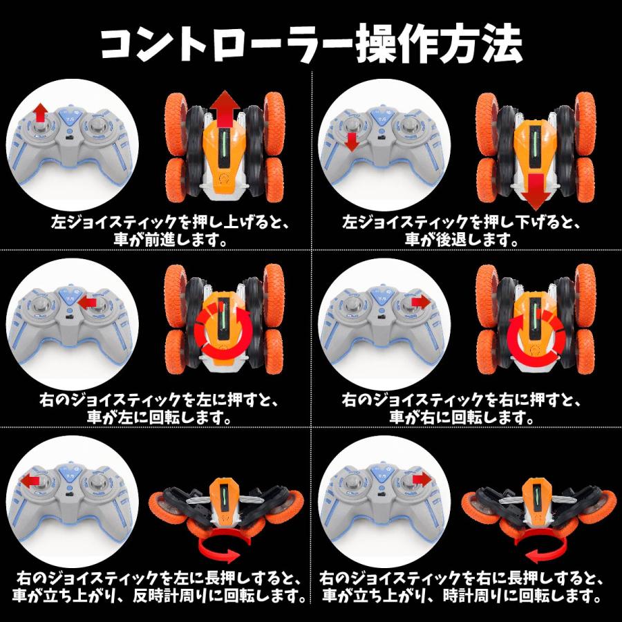 ジェスチャー ラジコン 自由自在 パワフル アクロバット 両面走行 車