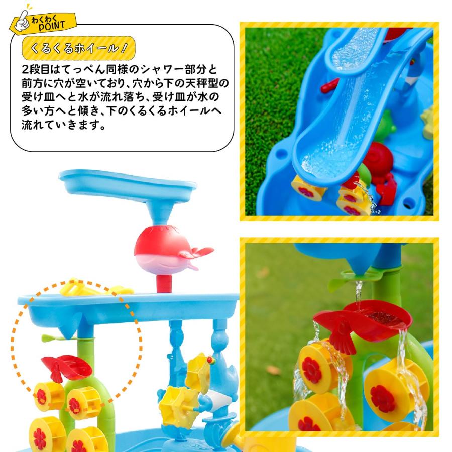 ウォーターテーブル キッズ 2026 水遊び 子ども 最新版 子供 玩具 おもちゃ 家遊び 砂遊び 室内遊びの画像