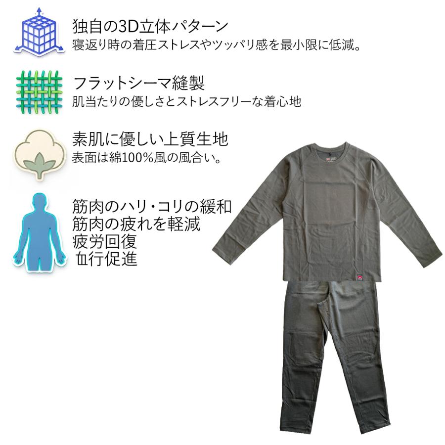 【敬老の日 ギフトBOX付】ワークマン メディヒール コスモス レディース リカバリーウェア上下セット 疲労回復 |  | 02