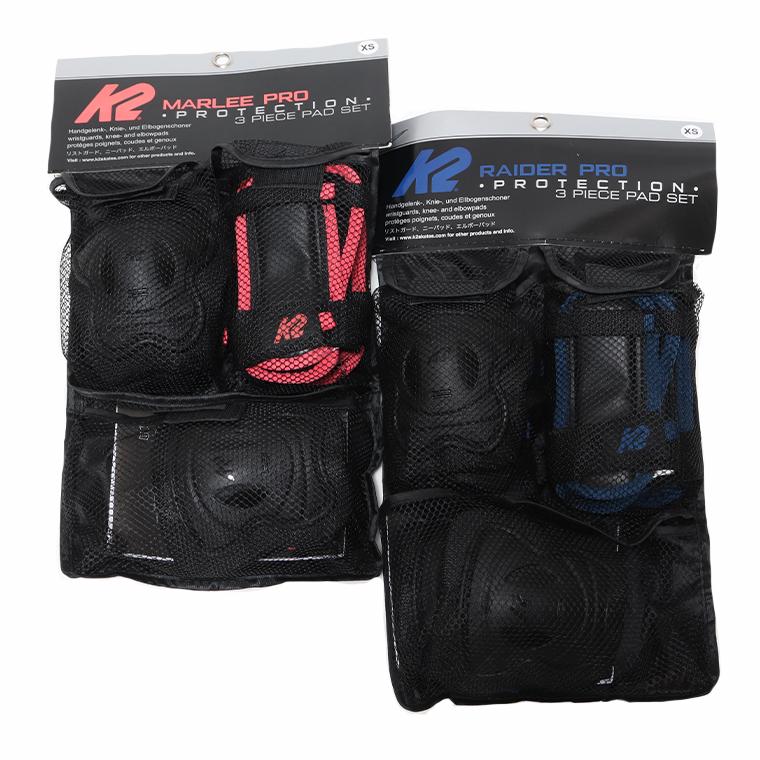 K2 インラインスケート ジュニア RIDER PRO PADSET BLACK 3点