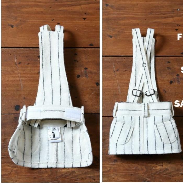 enoki！スタニングルアー ストライプサロペット ホワイト 0 stunning