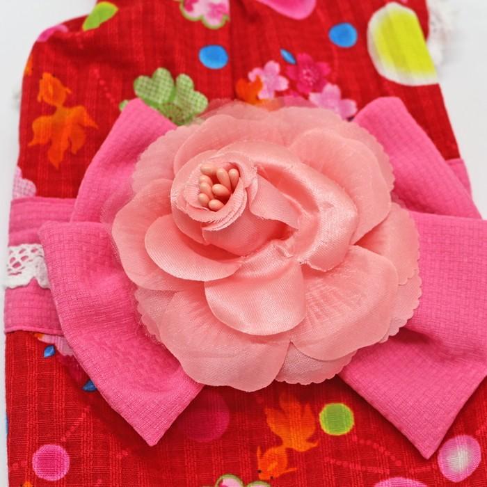 犬 服 浴衣 桜金魚 和柄 ゆかた 女の子 ドッグウェア 夏 着物