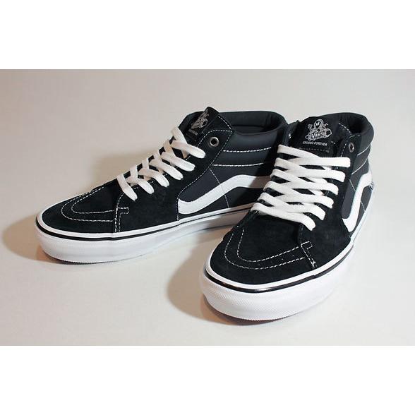 人気カラーの Grosso Vansバンズ Skate Mid スケートグロッソミッド Black True Grosso ジェフグロッソ White スニーカー スケートシューズ レジェンドスケーター Jeff スニーカー サイズ 26cm Us8 Garces Org