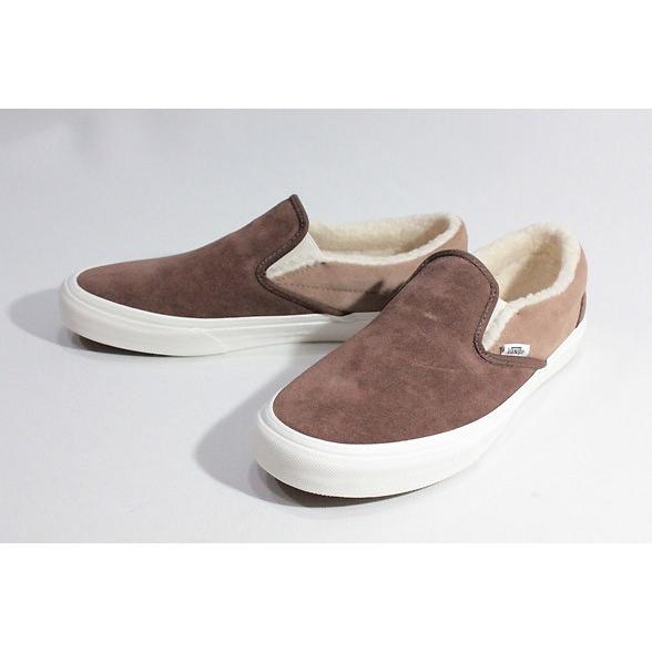 Vansバンズ 18ho Classic Slip On スリッポン Suede Sherpa Raindrum Woodsmoke ブラウン スエード フリース 中ボア ファー仕様 スニーカー メンズ Vn 55 933 セルフィッシュ Yahoo 店 通販 Yahoo ショッピング