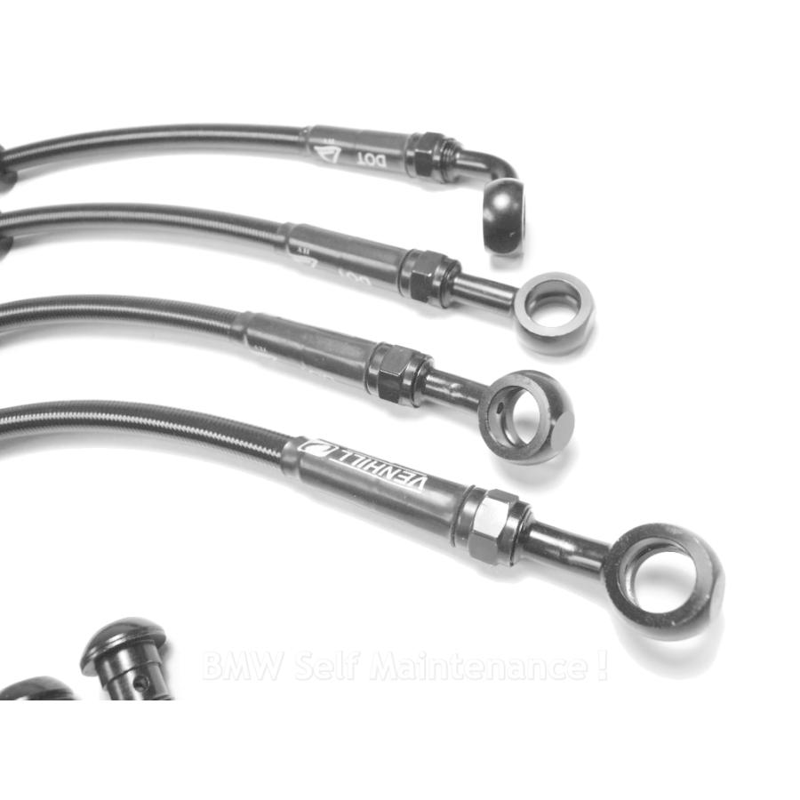 ブレーキホース BMW R1100GS ABS 新品 フロント用 ブラック ステンメッシュ 英国直輸入 VENHILL |  | 02