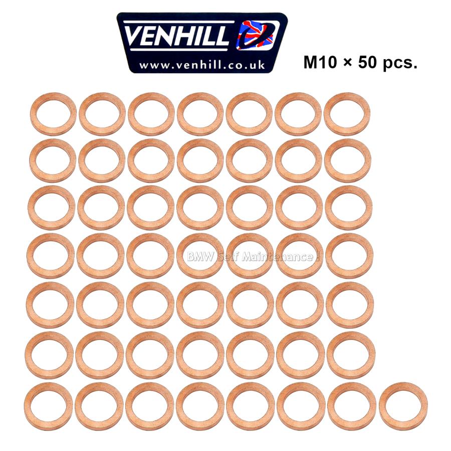 英国 VENHILL 製 M10 銅ワッシャー 50個入り / ブレーキホース に最適 / BMW 07119963072 | 