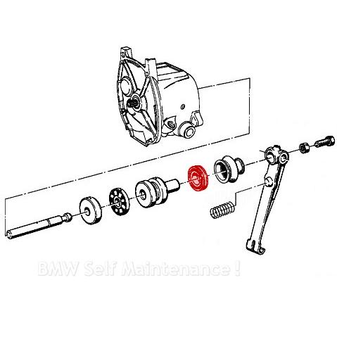 クラッチ プッシュロッド オイルシール BMW 48-80 R100RS R100RT R100S R90/6 R90S R80 R75 R65 R60 21521020109 |  | 01