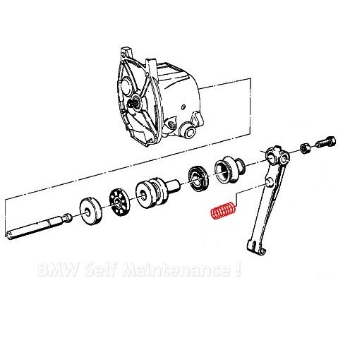 クラッチ レリーズフォーク スプリング BMW 73-80 R100RS R100RT R100S R90/6 R90S R80 R75 R65 R60 23511234034 |  | 01