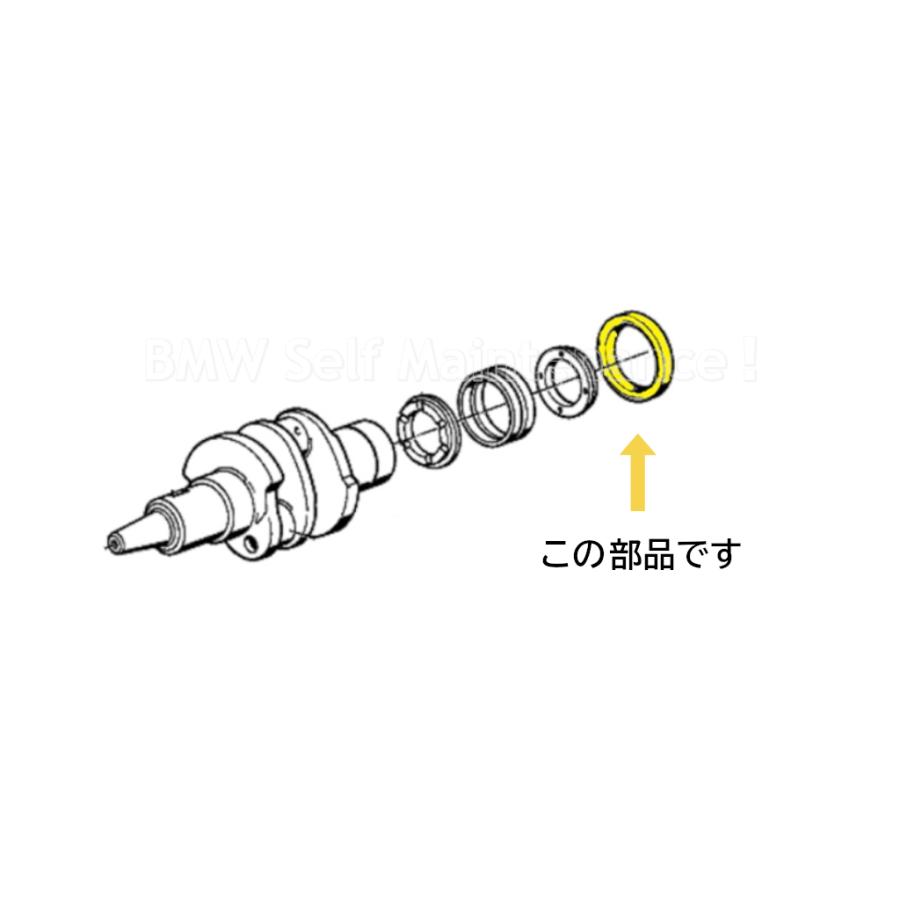 クランクシャフト オイルシール BMW R100RS R100RT R100GS R100CS R100R R90S R90/6 R80 R80GS R75 R65 R60 リア メインシール 11111338342 |  | 01