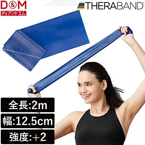 セラバンド(THERABAND) トレーニングチューブ バンドタイプ 2m TBB-4 ブルー 強度レベル+2｜selftraders-shopping｜02