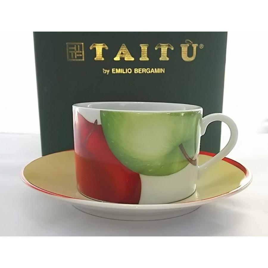 【未使用品】TAITU(タイツー）COFFEE/TEA FOR TWO set(カフェ/ティーフォートゥ)　94-01　ADAMOEVA(アダモエヴァ)　リンゴ　｜sellbuydepo2｜02