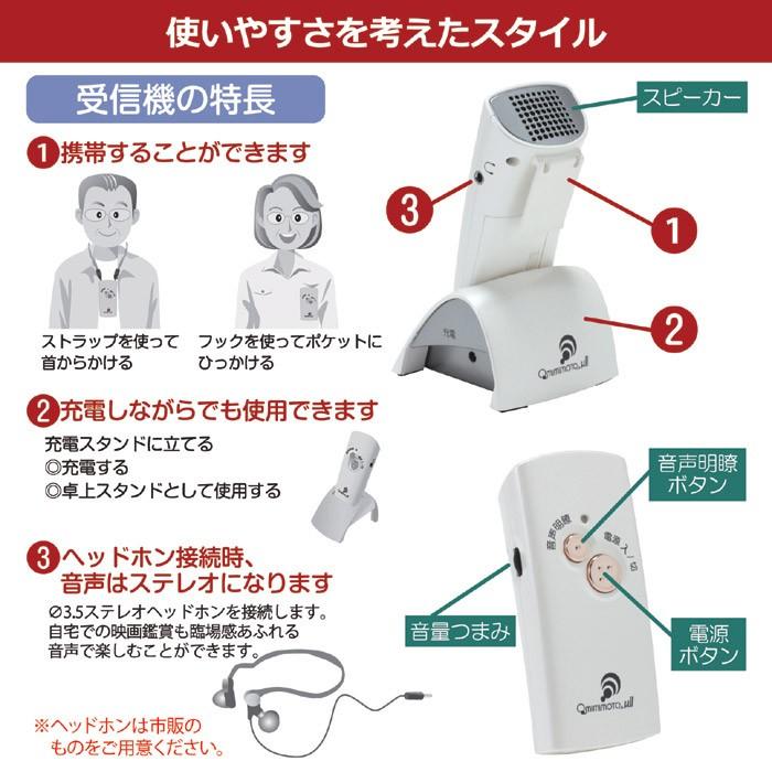 ワイヤレススピーカーシステム みみもとくん ミュー・ツー　手元スピーカー テレビ用スピーカー 耳元スピーカー｜sellet｜06