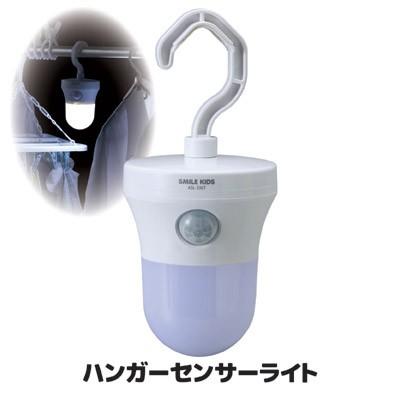 旭電機化成 ハンガー センサーライト ASL-3307 LED 人感 電池式 吊り