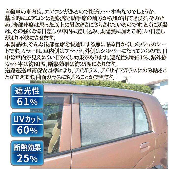 車用 貼って簡単 目かくしメッシュ カーフィルム 自動車 遮熱 遮光 断熱 紫外線 Uv 目隠し シート 窓ガラス 日本製 8129 セルレットのゴトウ 通販 Yahoo ショッピング