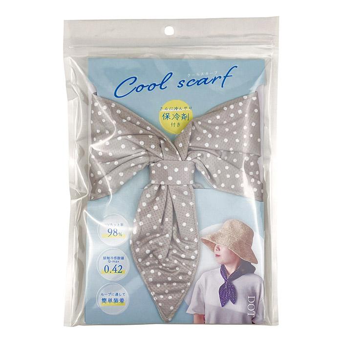 クールスカーフ DOT ネッククーラー 保冷剤 冷感グッズ ひんやり 首を冷やす 接触冷感 UVカット 暑さ対策 猛暑 酷暑 真夏 メール便 送料無料 |  | 08