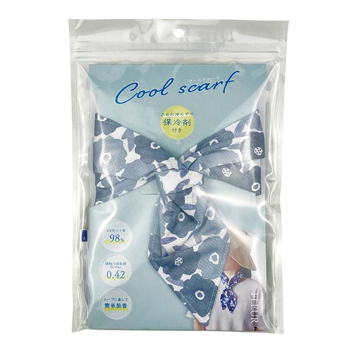 クールスカーフ FLEUR ネッククーラー 保冷剤 冷感グッズ ひんやり 首を冷やす 接触冷感 UVカット 暑さ対策 猛暑 酷暑 真夏 メール便 送料無料 |  | 08