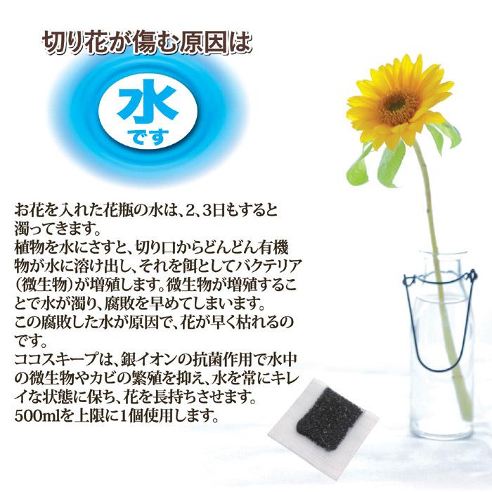 ココスキープ 12個入 生け花 切り花 長持ち 花瓶 イオン 雑菌 カビ 抑制 仏花 日本製 後藤 Goto メーカー直販ストア メール便送料無料 セルレットのゴトウ 通販 Yahoo ショッピング