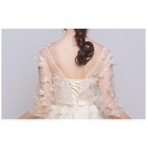 ウェディングドレス ミニドレス パーティードレス 花嫁 二次会 披露宴 結婚式 激安価格と即納で通信販売 ブライズメイド 演奏会