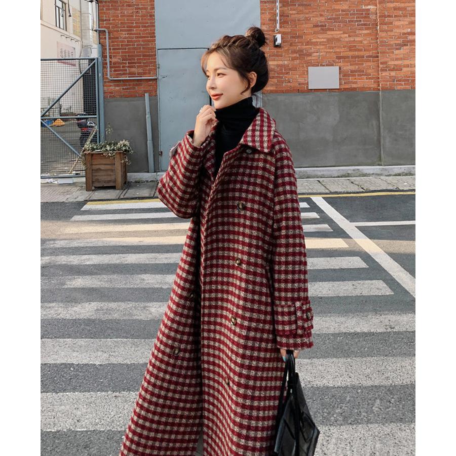 48 割引新作ウエア ジャケットレディースフォーマルコート千鳥格子コートチェスターコートコートアウターチェック柄通勤長袖通学秋冬大きサイズ アウター レディース服 Coyoterungolf Com