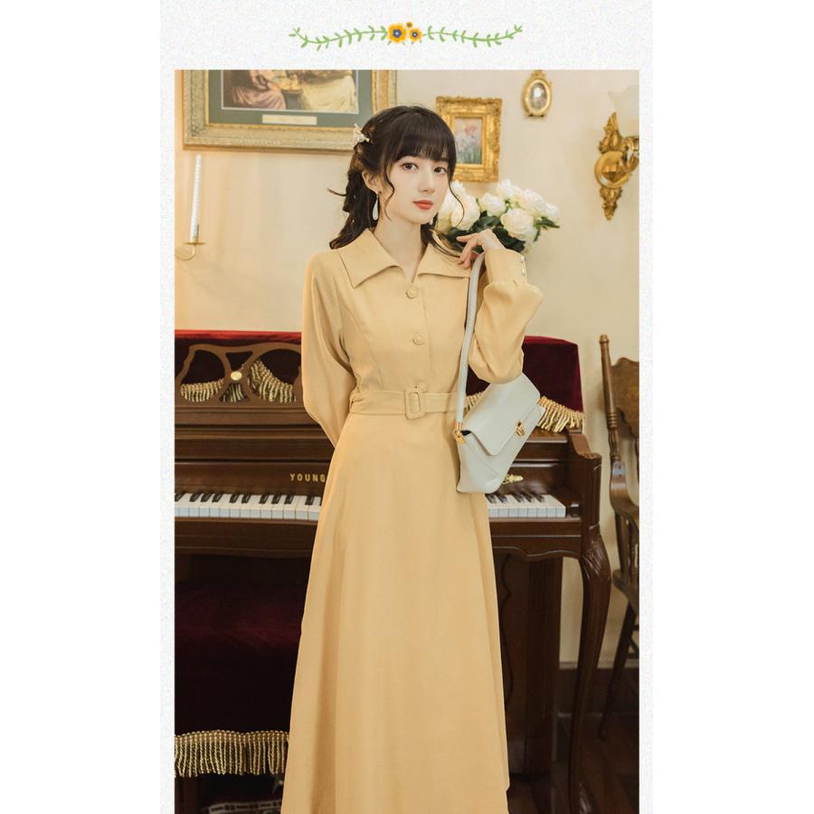 21 ワンピース レディース 30 40代 ワンピース 春 秋 きれいめ ロングワンピース 長袖 着痩せ 大人 おしゃれ 1215cjlyq09 Bikewear 通販 Yahoo ショッピング