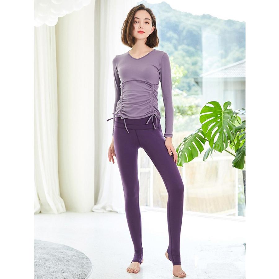 ヨガウェア かわいい 長袖 レディース チュール切り替え ヨガトップス Tシャツ カットソー 無地 ヨガ ピラティス フィットネ スウェア ダンス yjs Bikewear 通販 Yahoo ショッピング