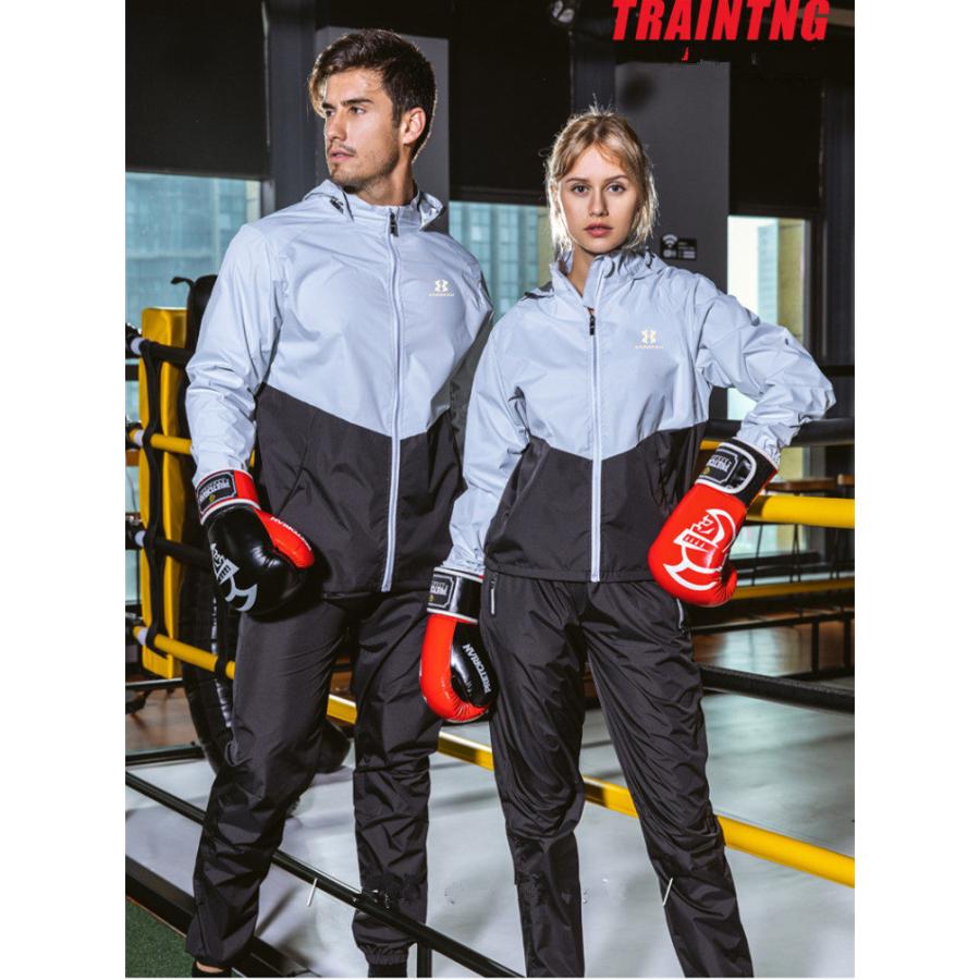 信頼 21 サウナスーツ 男女共用 レディース メンズ ダイエットスーツ 減量用 発汗 ダイエット ウェア ランニング ボクシング ウォーキング 最新人気 Kwsrbd Com