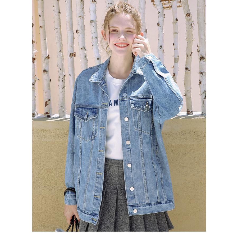 21 デニムジャケット レディース ロング デニムコート ジージャン 長袖 ゆったり アウター カジュアルジャケット 春 夏 秋 nzwt10 Bikewear 通販 Yahoo ショッピング