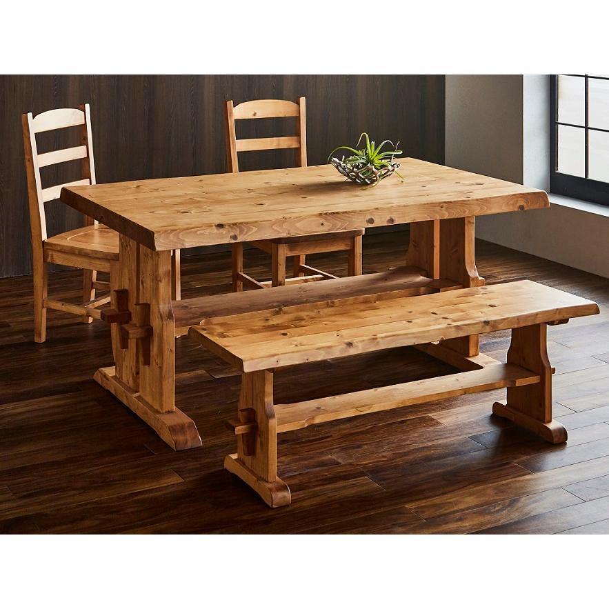 直売本物 ダイニング4点セット カントリー調 パイン材 ダイニング