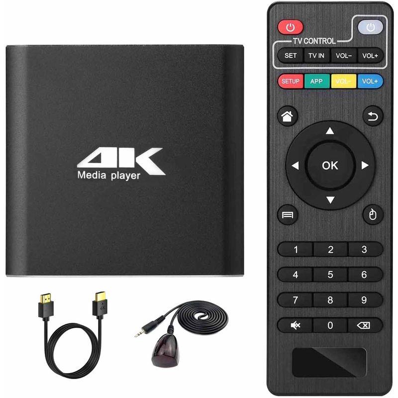 メディアプレーヤー4K マルチメディアプレイヤー メディアプレイヤー フルHD デジタルプレーヤー microSDカード/USBドライブ/外