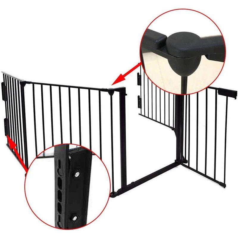 Cuku クークー 犬 柵 室内 ペットフェンス 置くだけ ペット ゲート 赤ちゃん 自立式 ペット柵 ベビーゲート ハースゲート xl 5 クークー 犬 柵 室内 ペットフェンス 置くだけ ペット ゲート 赤ちゃん 自立式 ペット柵 ベビーゲート ハースゲート xl