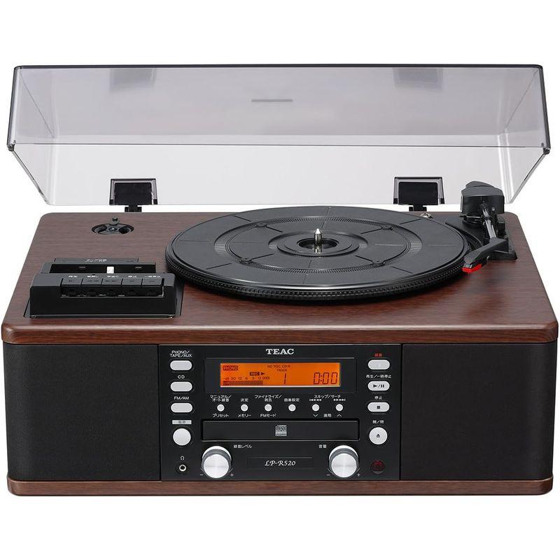 【新版】 TEAC ターンテーブル/カセットプレーヤー付CDレコーダー LP-R520(WA) 【MYK7607259493】(27479円)