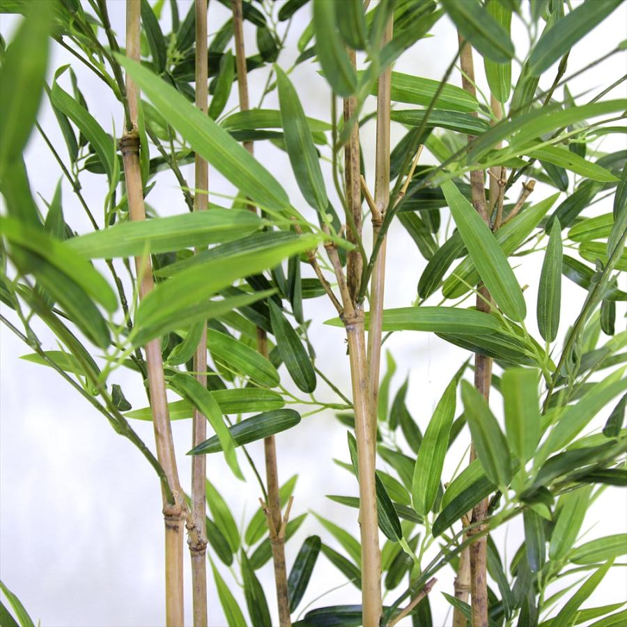 フェイクグリーン 大型 約180cm 人工観葉植物 光触媒加工 造花 竹 鉢付き 消臭 抗菌 インテリアグリーン 送料無料 ※ご注文後7日前後