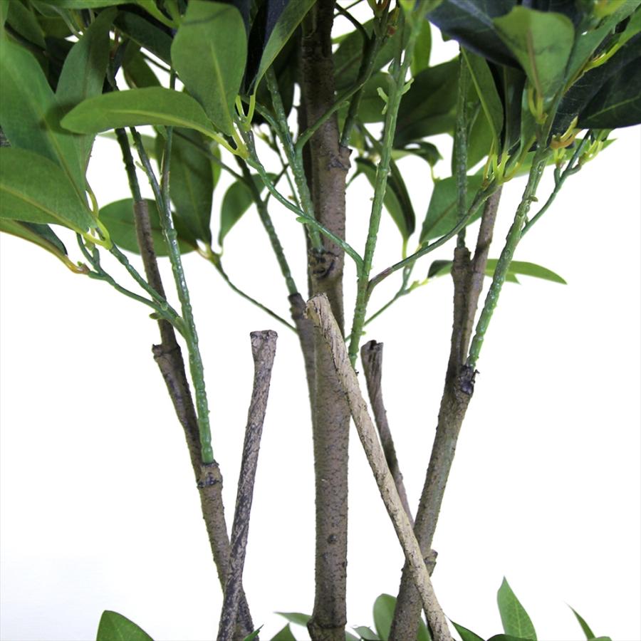 フェイクグリーン 大型 約140cm 人工観葉植物 光触媒加工 造花 ベイリーフトピアリー 鉢付き 消臭 抗菌 インテリアグリーン 送料無料 ※ご注文後7日前後発送の画像