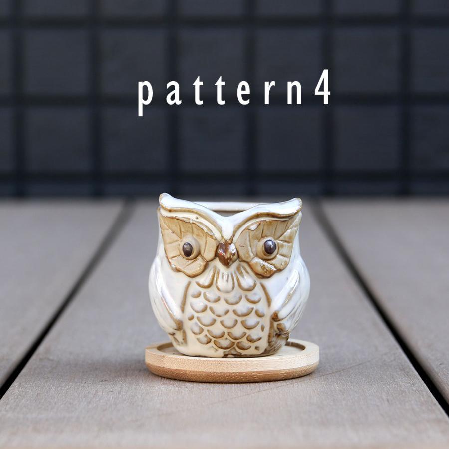 多肉植物鉢 OWL white オウルホワイト 6点セット フクロウポット 多肉植物鉢 OWL white オウルホワイト 6点セット フクロウポット