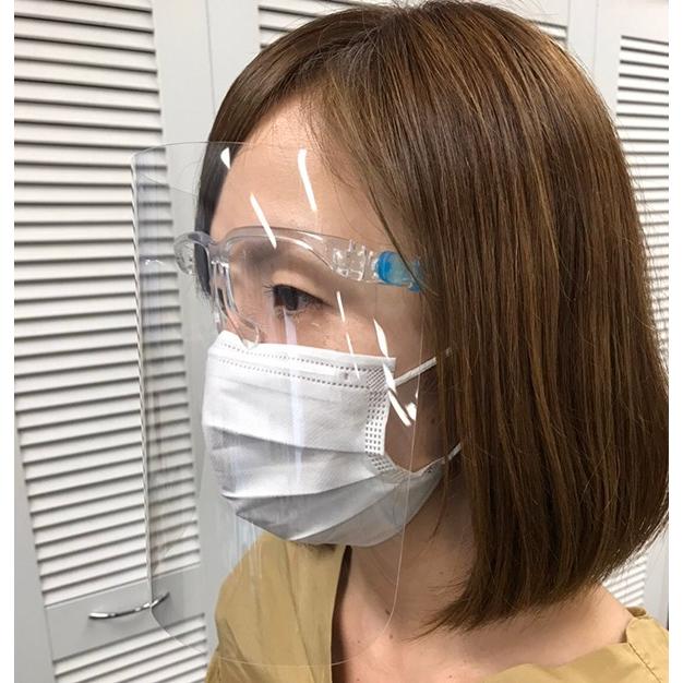 フェイスシールド メガネ型10個セット フェイスガード 飛沫感染予防 ウィルス対策  顔面保護マスク 団体・企業様にお得な10個セット 送料無料 国内発送 |  | 07