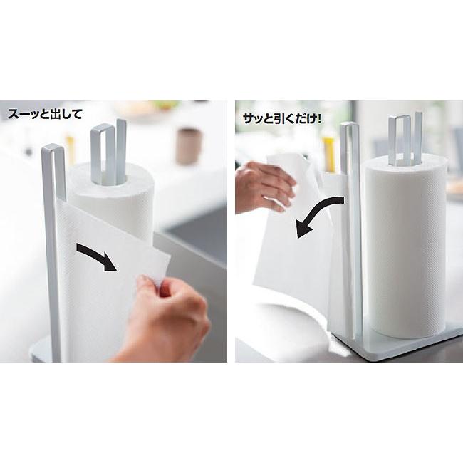 tower 片手で切れるキッチンペーパーホルダー タワー ホワイト
