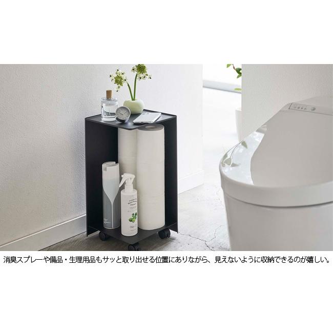 袋ごとトイレットペーパーストッカー タワー 12ロール 山崎実業 toe￥wer ホワイト ブラック 5280 5281 / 収納 ホルダー ケース YAMAZAKI ヤマジツ[MM1]｜semagasin｜05