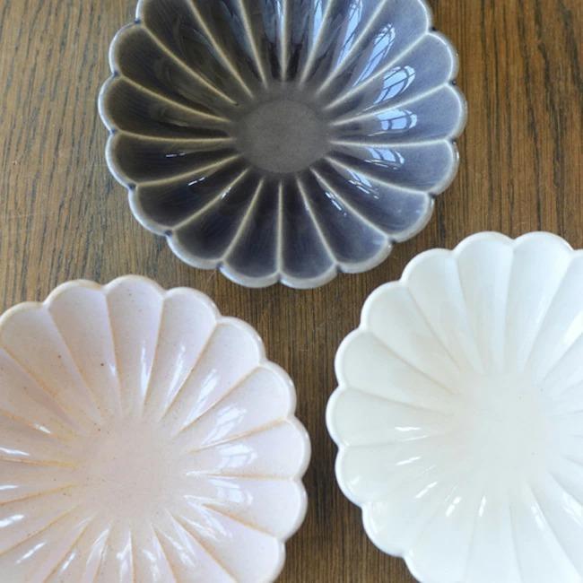 スタジオエム　ブロッサム 4.5寸鉢　白、紫　各2個 studio m'（スタジオエム） ブロッサム 4.5寸鉢 白 薄紅 紫 小鉢 小皿