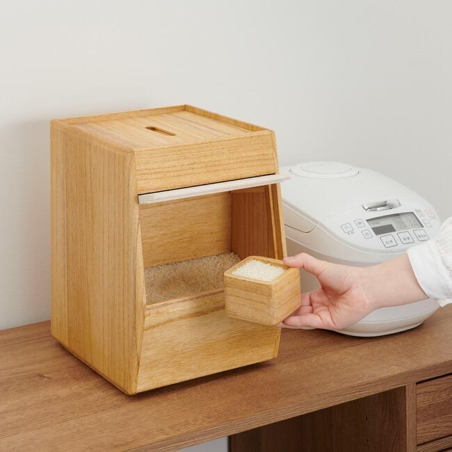 OSMAC（インテリア） 米びつ KIRISAI 桐のこめ櫃 5kg 日本製