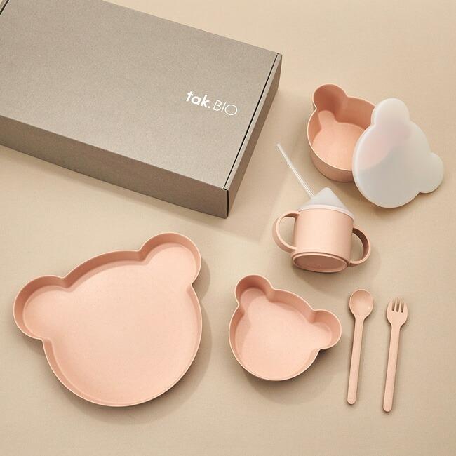 BIO ビッグ 日本製 tak. BIO ビオ キッズディッシュ ギフトボックス BIG ミニ 子ども用食器セット カトラリーセット キッズプレート ベビー かわいい 出産祝い