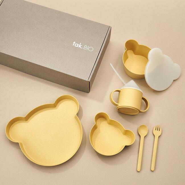 BIO ビッグ 日本製 tak. BIO ビオ キッズディッシュ ギフトボックス BIG ミニ 子ども用食器セット カトラリーセット キッズプレート ベビー かわいい 出産祝い