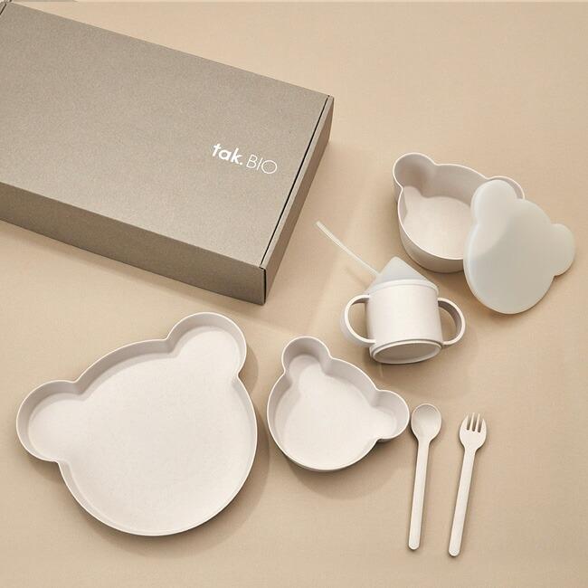 BIO ビッグ 日本製 tak. BIO ビオ キッズディッシュ ギフトボックス BIG ミニ 子ども用食器セット カトラリーセット キッズプレート ベビー かわいい 出産祝い