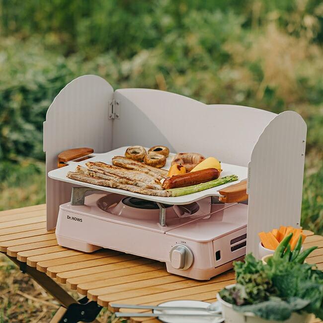 ソリッド グリルパン マルチグリドル Dr.HOWS ドクターハウス キャンプ アウトドア おしゃれ かわいい パーティー BBQ 焼肉プレート セラミック IH対応 直火対応