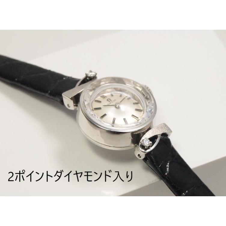 DE VILLE OMEGA 【オメガ 】手巻き PT950ケース 2Pダイヤ入り