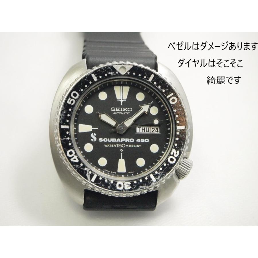 SEIKO 150ｍ Diver's　SCUBAPRO450【セイコー　サードダイバー　スキューバプロ450】6306-7001　レアモデル｜sembaunique｜03