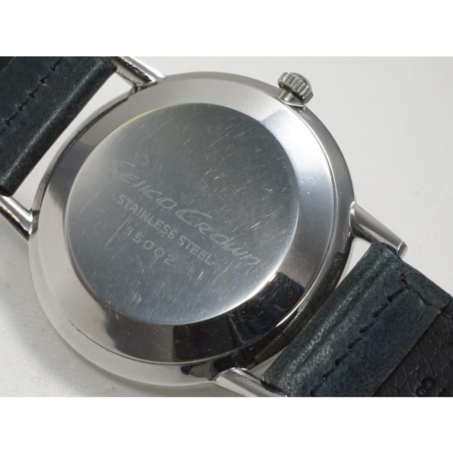 【ヴィンテージ希少品】Seiko Crown 手巻き時計 グレー格子柄 日本製 Crown（SEIKO） SEIKO Crown【セイコークラウン】手巻き SSケース
