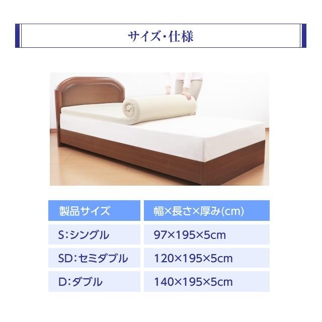 Japan Sleeper ジャパンスリーパー 日本製 形状記憶 低反発 マットレス セミダブルサイズ 送料無料 FL-1100-sd｜semins-zakaa｜08