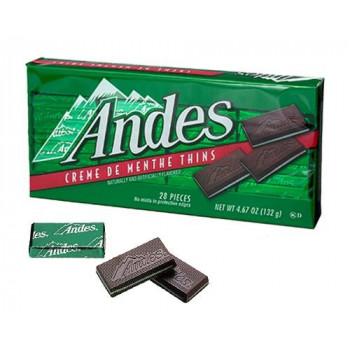 006-051 アンデス チョコレート クリームミント シン 132g（28個入）×12  4549081341603 チョコスナック、チョコバー
