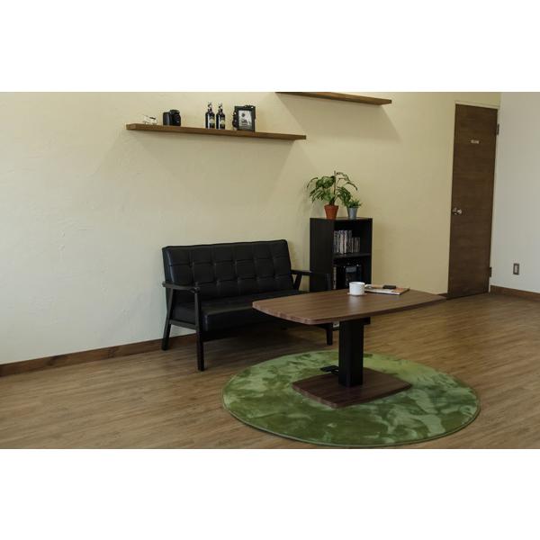 サカベ 昇降式 ダイニングテーブル センターテーブル フットペダル高さ