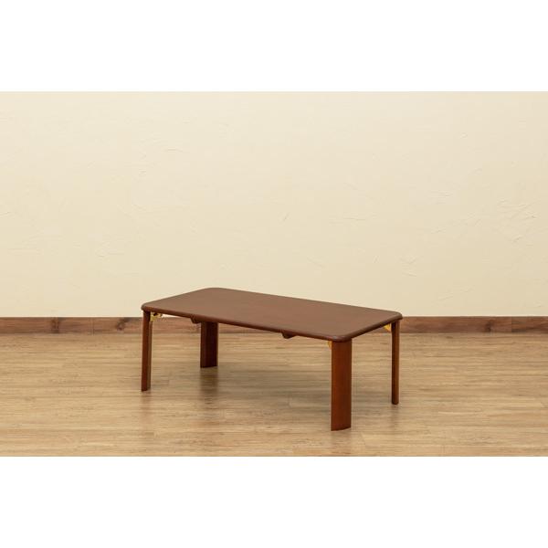 サカベ 継脚付 ウッディテーブル 折りたたみテーブル センター